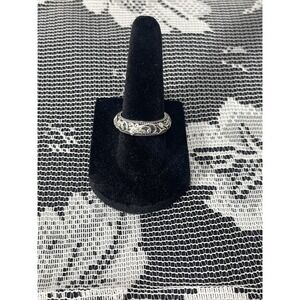 Vintage Indonesia Ornate Scroll Design Ring Size 7 Sterling 925